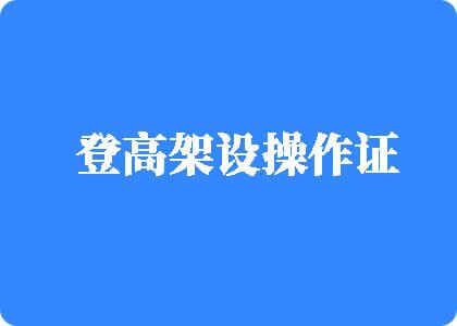 肉鸡巴艹穴在线观看登高架设操作证